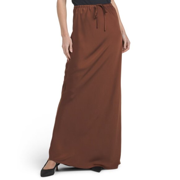 WAYF Redwood Satin Skirt - Picture 1 of 2
